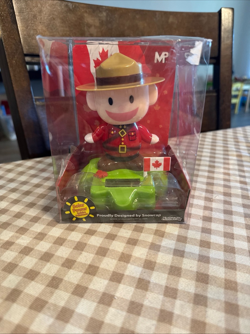 Canadian Mountie Solar Bobblehead Figurine